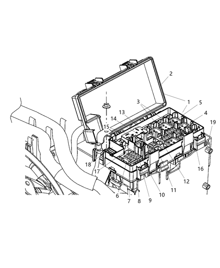 Relay Micro Diagram for 68110952AA