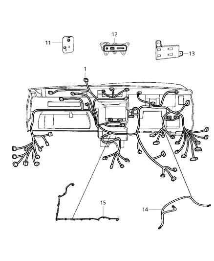 Cable Satellite Radio Diagram for 68166004AB