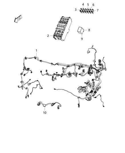 Junction Block Electrical Diagram for 68212048AA