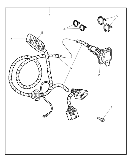 Wiring Package Trailer Tow Diagram for 82207248