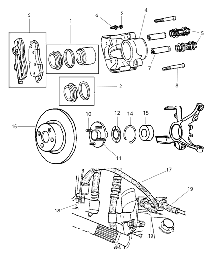Hub Wheel Diagram for V2500287AA