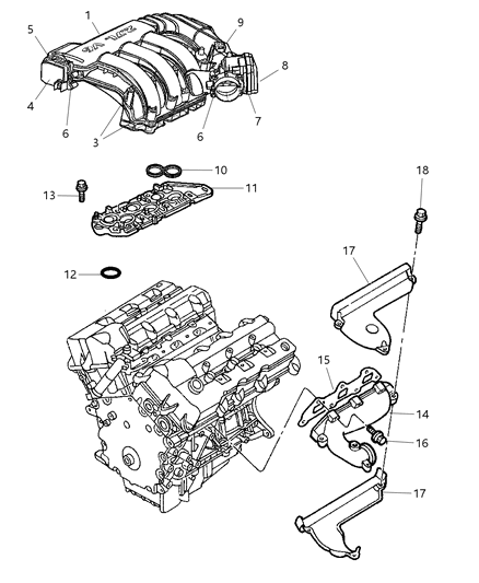 2016 Chrysler Town & Country Sensor Map Diagram for 5149091AA