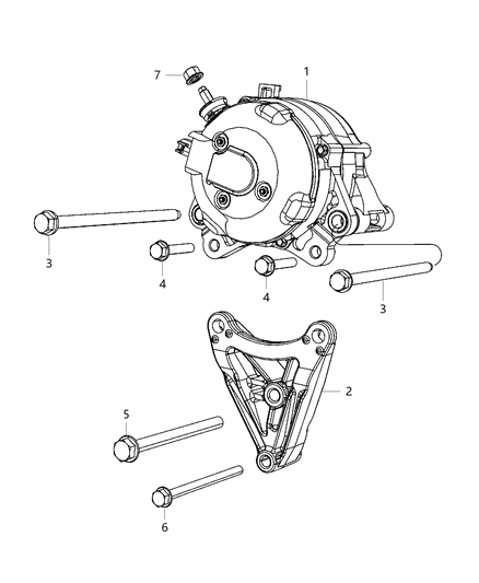 Generator Engine Diagram for R8078950AA