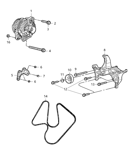 Generator Engine Diagram for R6028699AA
