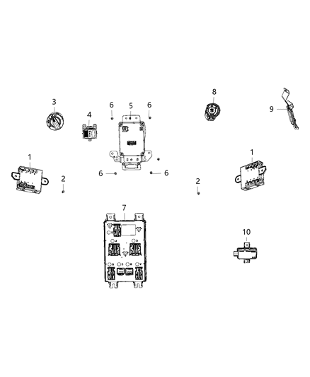 Module Door Diagram for 5035186AF