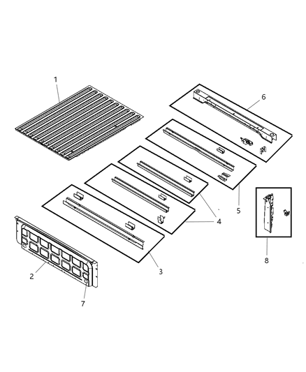 2003 Jeep Liberty Reinforcement D Pillar Diagram for 68068165AC