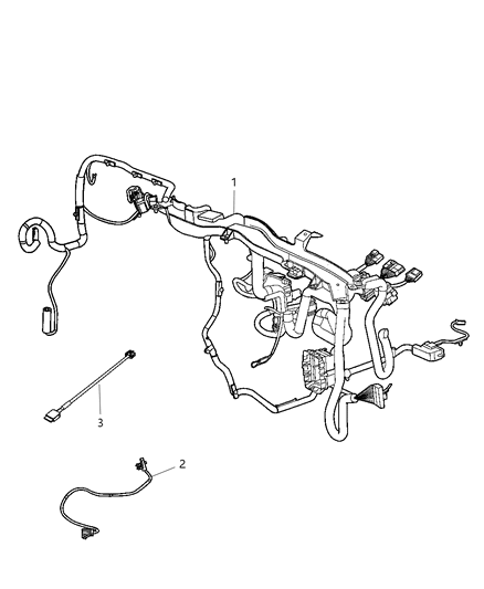 2006 Chrysler PT Cruiser Wiring Steering Wheel Assembly with Tag Numbers Only Diagram for 68018160AC