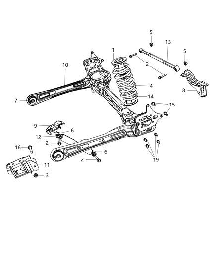 Hanger Front Spring Diagram for 4721656AA