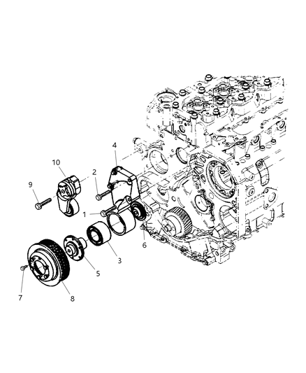 Tensioner Belt Diagram for 5017789AA