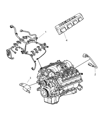 2010 Dodge Charger Wiring Jumper Multiple Displacement Solenoid Diagram for 5148163AA