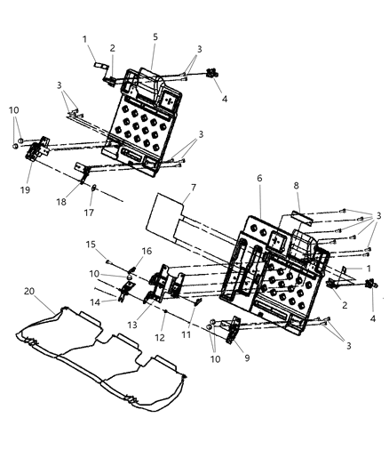 2005 Chrysler 300 Bracket Diagram for 5139680AA