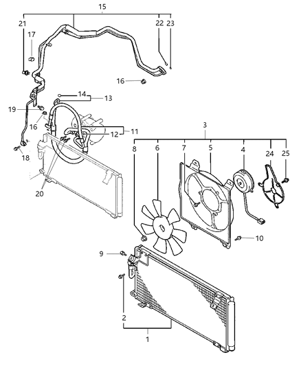 1993 Dodge Grand Caravan Bolt, W/Washer (8X30) 1995 Diagram for MS240148