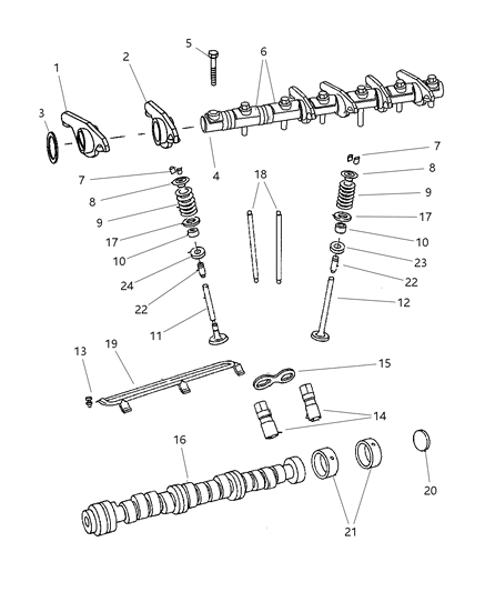 Spring Valve Diagram for 4781588AA