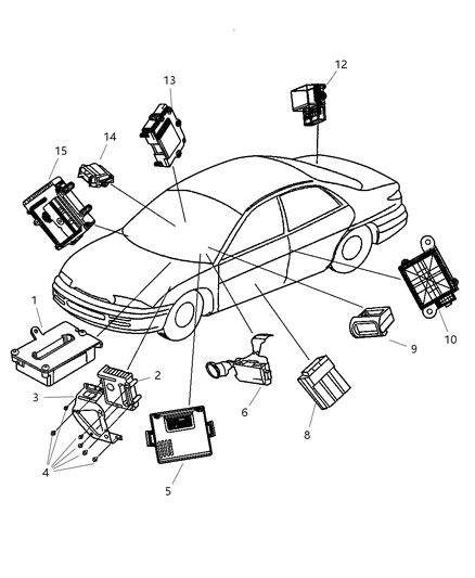 2002 Chrysler Sebring Screw And Washer Hexagon Head M6X1X35 Diagram for 6506548AA