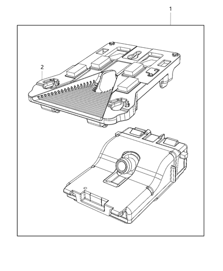 Camera Forward Facing Camera With Bracket Diagram for 68456807AA
