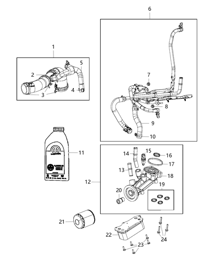 Hose Heater Supply And Return Diagram for 68260023AA