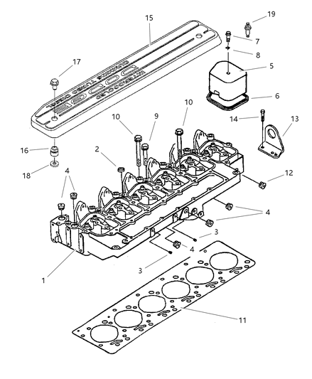 Screw Cylinder Head 24X.44 Diagram for 4713984