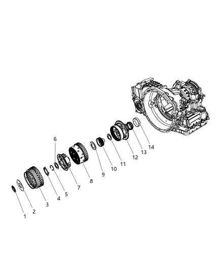 2019 Dodge Journey Gear Annulus Diagram for 4799794AB