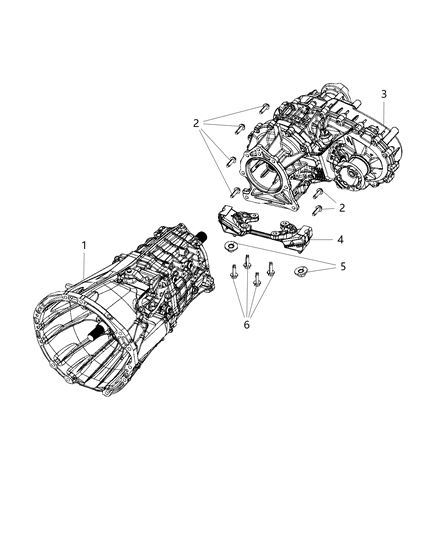Transmission Mount Diagram for 68328249AG