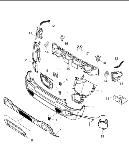 Fascia Rear Diagram for 7BE37LXHAA