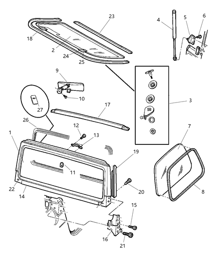 Hinge Door Diagram for 55075702AF