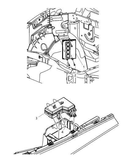1996 Jeep Cherokee Module Powertrain Control Generic Diagram for 5150584AB