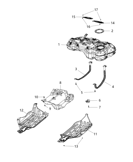 Tank Fuel Diagram for 68368222AC