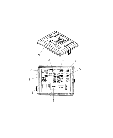 Module Intelligent Power Interior Diagram for 68068355AD
