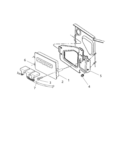 Bracket Module Diagram for 56028286AB