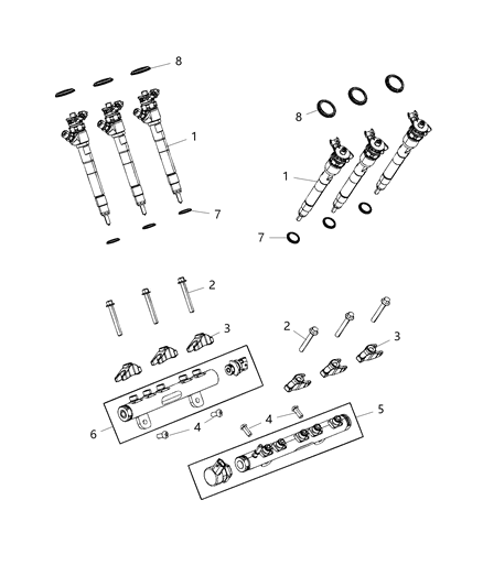 2008 Jeep Compass Bolt Diagram for 68211303AA