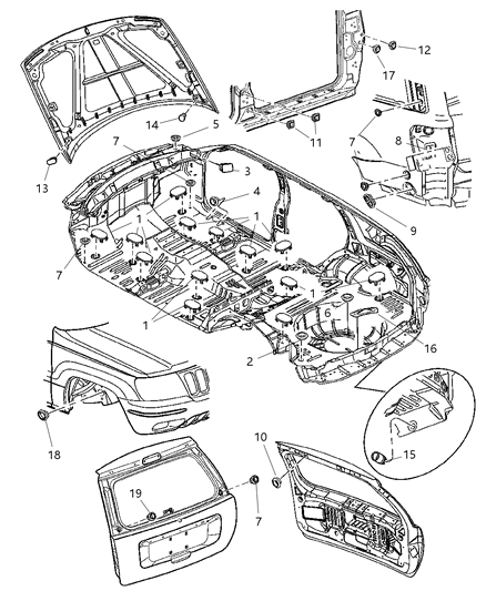 Plug Body Diagram for 55136566AA