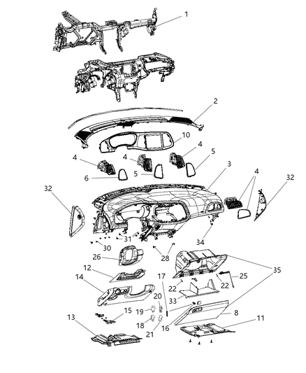 Handle Parking Brake Diagram for 1UB95DX9AA