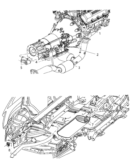 Isolator Exhaust Diagram for 52124115AB