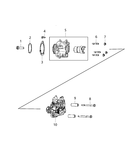 2017 Ram ProMaster 1500 Regulator Fuel Pressure Diagram for 68252237AA