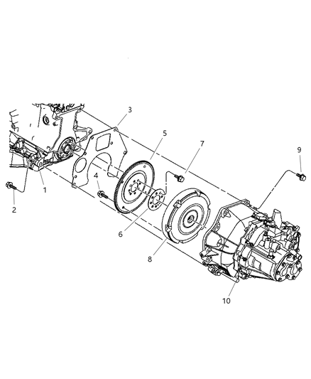 2020 Dodge Durango Clutch Modular Diagram for 4668555AH