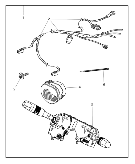 2021 Ram 1500 Classic Switch Multifunction Diagram for 56010126AE