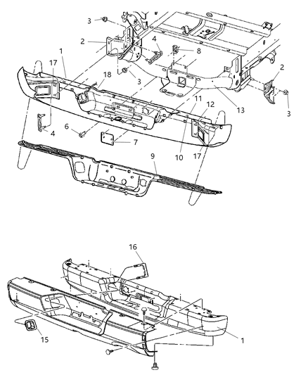 1988 Chrysler Fifth Avenue Lamp License Plate Diagram for 55077291AF