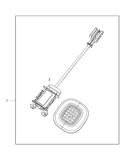 2007 Jeep Commander Microphone Audio Assembly Diagram for 6UA07PS4AA