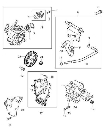 2006 Chrysler Town & Country Bolt Hexagon Flange Head M10X1.25X40.00 Diagram for 68151145AA