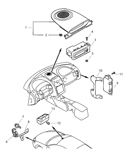 2001 Chrysler Prowler Sensor Ambient Temperature Diagram for MR320628