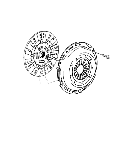 2008 Chrysler Crossfire Disc Clutch Diagram for 52107611AB