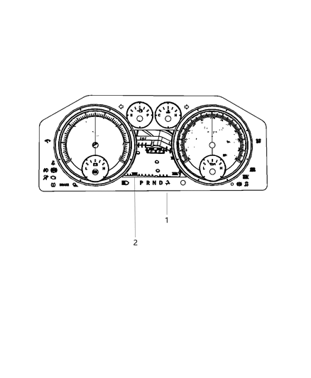 2014 Ram 3500 Cluster Instrument Panel Diagram for 68245235AA