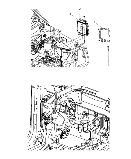 Module Transmission Control Diagram for 68028456AA