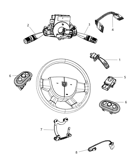 Switch Wiper Diagram for 68003214AC