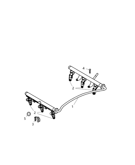 2006 Jeep Liberty Injector Fuel Diagram for RL032701AA