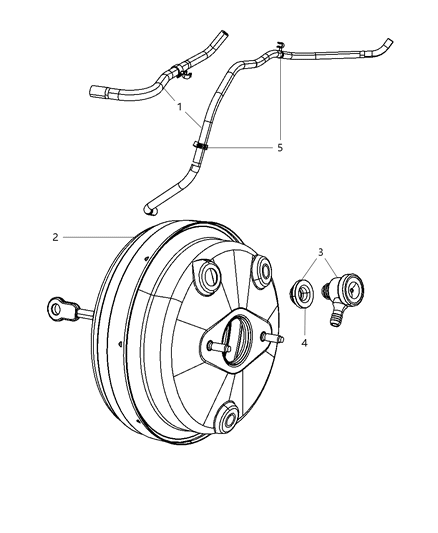 Clip Brake Hose Diagram for 6509368AA