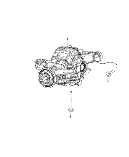 Differential Rear Axle Diagram for 68185924AF