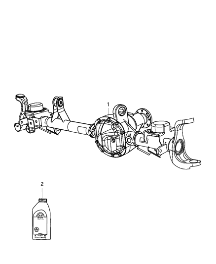 Axle Service Front Diagram for 68388709AA
