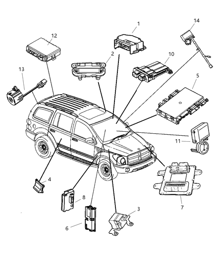 1999 Dodge Caravan Module Door Diagram for 4602621AF