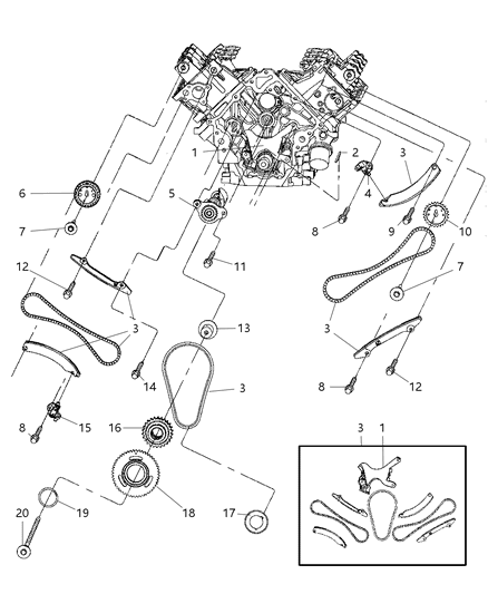 1995 Jeep Grand Cherokee Bolt, Oil Pump To Block, Hexagon Flange Head Diagram for 6503257